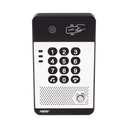 Vídeo Portero IP con 2 líneas SIP, cámara HD, relevador integrado, teclado numérico y lectora de tarjetas RFID para control de acceso, PoE