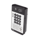 Vídeo Portero IP con 2 líneas SIP, cámara HD, relevador integrado, teclado numérico y lectora de tarjetas RFID para control de acceso, PoE