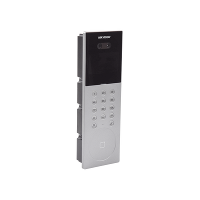 Videoportero IP Multiapartamento con Reconocimiento Facial / Llamada a App HikConnect (requiere monitor) / Protección IP65 / Apertura por Rostro, Tarjeta o App