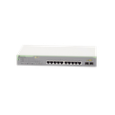 Switch PoE+ Gigabit WebSmart de 10 puertos 10/100/1000 Mbps (2 x Combo) + 2 puertos gigabit SFP (Combo), 75 W