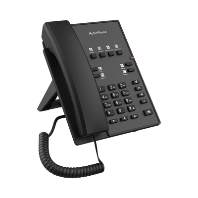 Teléfono IP para Hotelería, profesional con 8 teclas programables para servicio rápido, plantilla personalizable con PoE