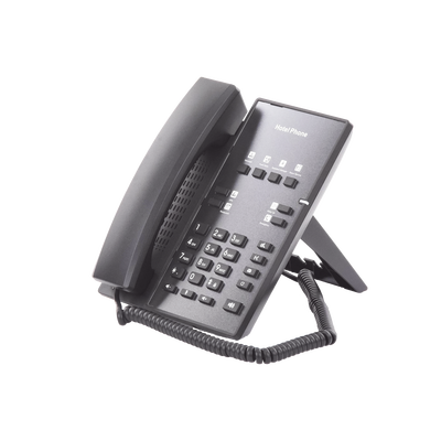 Teléfono IP para Hotelería, profesional con 8 teclas programables para servicio rápido, plantilla personalizable con PoE