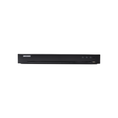 DVR 4 Megapixel Lite / 16 Canales TURBOHD + 8 Canales IP / 2 Bahías de Disco Duro / 1 Canal de Audio / Salida de Vídeo en 4K