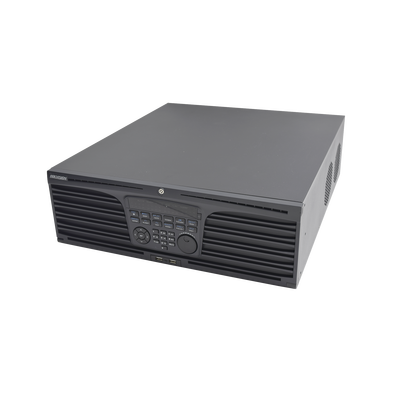 NVR 12 Megapixel (4K) / 32 Canales IP / Soporta Cámaras  AcuSense / 16 Bahías de Disco Duro / 2 Tarjetas de Red / Soporta RAID con Hot Swap / HDMI en 4K / Soporta POS