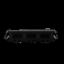 Placa Acopladora de Fibra Óptica Quick-Pack, Con 3 Conectores SC Duplex (6 Fibras), Negro