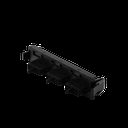 Placa Acopladora de Fibra Óptica Quick-Pack, Con 3 Conectores SC Duplex (6 Fibras), Negro