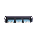 Placa acopladora de Fibra Óptica Quick-Pack, Con 6 Conectores LC Duplex (12 Fibras), Para Fibra Multimodo, Aqua
