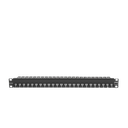 Patch Panel UTP Z-MAX de 24 Puertos, Precargado con Jacks Categoría 6, Plano, 1UR
