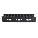 Organizador de Cable Horizontal RouteIT, Sencillo, Para Rack de 19in, 4in de profundidad, 2UR