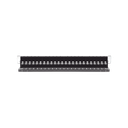 Patch Panel Z-Max de 24 Puertos, Blindado, Precargado con Jacks Categoría 6A, Plano, 1UR