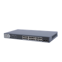 Switch Gigabit PoE+ / Administrable / 24 Puertos 1000 Mbps PoE+ / 2 Puertos SFP / Configuración Remota desde Hik-PartnerPro / PoE Extendido 250 Metros / 370 Watts
