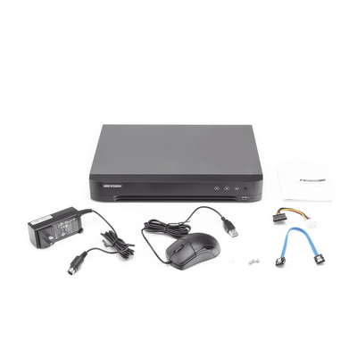 DVR 8 Canales 4K TurboHD + 8 Canales IP/ 8 Megapixel/ / 1 Bahía de Disco Duro / 4 Canales de Audio / 4 Entradas de alarma / Videoanálisis