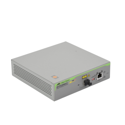 Convertidor de medios Gigabit Ethernet PoE+ a fibra óptica, conector LC, multimodo (MMF), distancia hasta 550 m