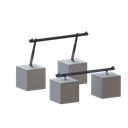 Montaje para Panel Solar, Riel "8" de 1400mm para Módulos con Espesor de 35mm, Velocidad de Viento Máx. 136km/h (20° a 45°)
