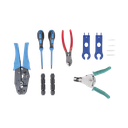 Juego de Herramientas y Accesorios, para Instalación de Sistema Solar. Incluye: Pinzas (3), Desarmadores (2), Llaves (2) y Accesorios (7).