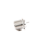 Conector UHF Hembra (SO-239-2H) para Chasis, Doble Perforación, Conductor Central Soldable, Níquel/ Plata/ PBT.