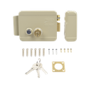 Cerradura Eléctrica / Incluye Llave / Derecha/ Con Botón integrado /Exterior
