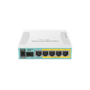 (hEX PoE) Routerboard 5 puertos Gigabit Ethernet PoE 802.3at, 1 Puerto USB