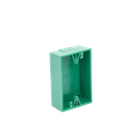Caja trasera de montaje color verde para estaciones de parada STOPPER