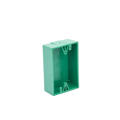 Caja trasera de montaje color verde para estaciones de parada STOPPER
