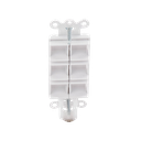 Caja de pared para contactos varios, 6 mini espacios.