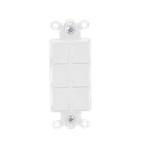 Caja de pared para contactos varios, 6 mini espacios.