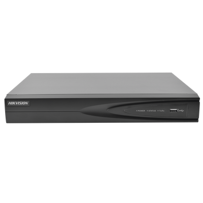 NVR 8 Megapixel (4K) / 4 canales IP / 1 Bahia de Disco Duro / 4 Puertos PoE+ / Salida de vídeo 4K