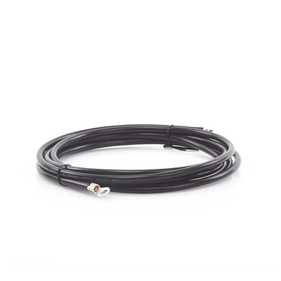 Cable para Controlador, 3.0 m, Negro, Calibre 8 AWG con Terminal de Ojo en un Extremo