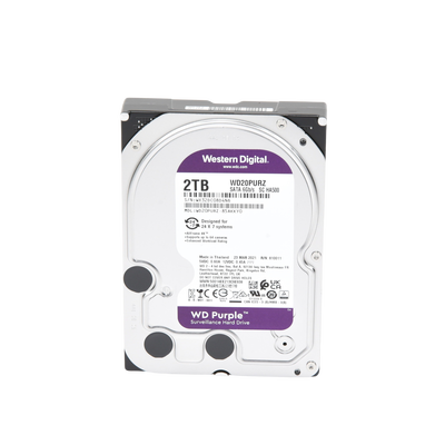 Disco Duro PURPLE de 2TB / 3 AÑOS DE GARANTÍA / Para Videovigilancia