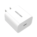 Cargador USB - C de 20 Watts / Carga Rapida / 5 VCD a 3 Amp / 9 VCD a 2.22 Amp / Compatible con Multiples Marcas