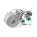 Casete de 100 Etiquetas Autolaminadas Turn-Tell, con Rotación para Mejor Visibilidad, para Cables de Redes de Cobre o Fibra Óptica, de 5.5 a 7.1 mm (0.22 a 0.28 pulgadas) de Diámetro