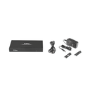 Controlador de VIDEOWALL  de 2 x 2 / Distribuye en 4 pantallas el video de 1 Entrada HDMI  / Resolución 1080p a 60 Hz. / Salida de audio de 3.5mm / Modo pantalla Completa o Modo Clon / Muy Fácil de crear una pared de Video Wall