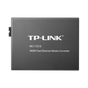 Convertidor Fibra Óptica WDM Monomodo / 1 puerto RJ45 10/100 Mbps / 1 puerto SC/UPC 100 Mbps /  Hasta 20 Km / Para su Funcionamiento Requiere el Modelo MC111CS / Plug and Play