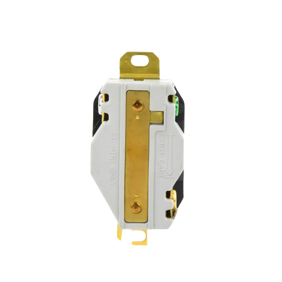 Receptáculo de Media Vuelta Industrial 30 A 125 V CA 2 Polos 3 Hilos (Nema L5-30R) Color Negro.
