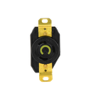 Receptáculo de Media Vuelta Industrial 30 A 125 V CA 2 Polos 3 Hilos (Nema L5-30R) Color Negro.