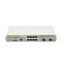 Switch Administrable CentreCOM GS970M, Capa 3 de 8 Puertos 10/100/1000 Mbps + 2 puertos SFP Gigabit