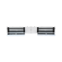 Chapa Magnética Doble para Aplicación en Puertas de Doble Hoja. 1200 lbs(x 2). LED