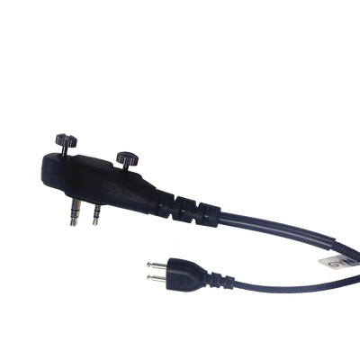 Micrófono audífono de 1 cable de fibra trenzada con sistema SNAP para radios Icom IC-F4003/4013/2000/4021/4031/4210/4230/IC-F14/3021/3013/3103/3003/1000/2000/S/T (con tornillos)
