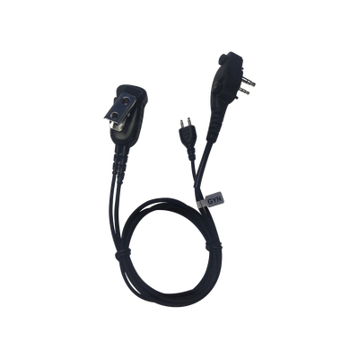Micrófono audífono de 1 cable de fibra trenzada con sistema SNAP para radios Icom IC-F4003/4013/2000/4021/4031/4210/4230/IC-F14/3021/3013/3103/3003/1000/2000/S/T (con tornillos)