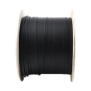 Carrete de 1 km de Fibra Óptica Aérea Mini Figura 8 G.657A2 tipo Drop, Monomodo de 2 Hilos (bifibra), Color Negro