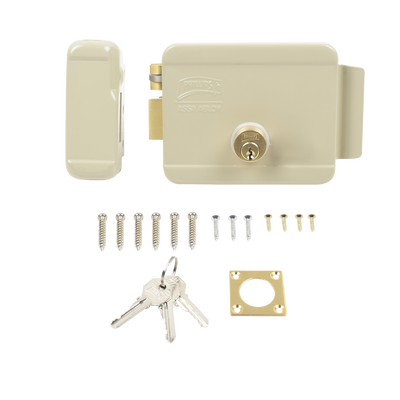Kit Cerradura Eléctrica 321DC  Izquierda y Hub para Apertura a través de Smartphone,  Compatible con YALE CONNECT