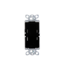 Switch un solo polo 15 Amp negro nigth