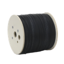 Carrete de 2 km de Fibra Óptica Drop Plana, Interior/Exterior G.657A2 Monomodo de 1 hilo (unifibra), Dieléctrica, Forro Negro, Compatible con Conectores FASC, FASCUP, FASCLC