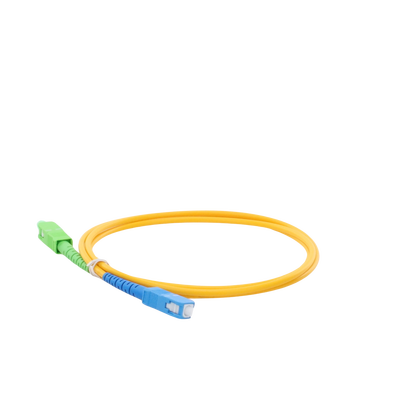 Jumper de Fibra Óptica Monomodo SC/APC-SC/UPC Simplex de 1 metro, 3mm