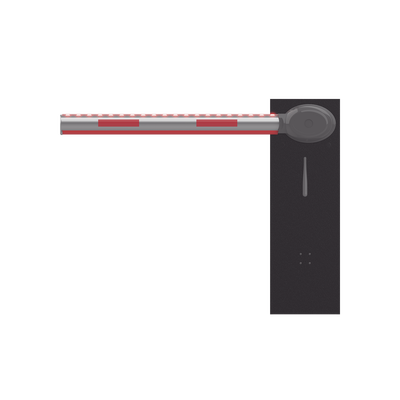 Barrera Vehicular Derecha / Brazo con Iluminación LED Rojo/Verde de 4 mts Incluido  / 3 Seg para Apertura / Cierre Automático con Tiempo Configurable / 2,500,000 MCBF / Compatible con Cualquier Control de Acceso