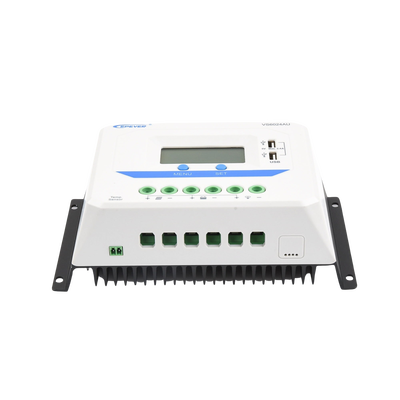 Controlador Solar de Carga PWM 12/24V 60 A, Salida USB, con Display