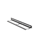 Patch Panel Modular sin Blindaje de 24 Puertos, 1U, con Barra para Organizar Cable