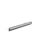 Patch Panel Modular Blindado (STP) de 24 Puertos, con Barra para Organizar Cable