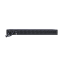 PDU ATS (Fuente Redundante Auto-transferible) Medible, Para Distribución de Energía, 2 Entradas 120 Vca NEMA5-15P, Con 10 Salidas NEMA 5-15R, Horizontal 19in, 1UR