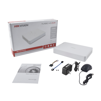 DVR 2 Megapixel (1080P) lite / 16 Canales TURBOHD + 2 Canales IP / 1 Bahía de Disco Duro / H.264+ / 1 Canal de Audio / Salida de Vídeo FULL HD